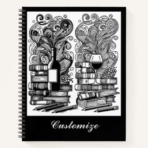 Libros Y Vinos Me Coloran Doodle