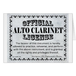 Licencia Alto Clarinet