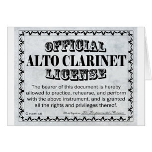Licencia Alto Clarinet