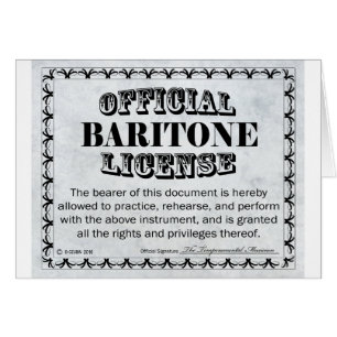 Licencia Baritone