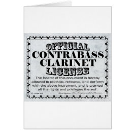 Licencia Contrabass Clarinet