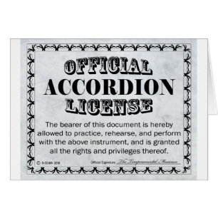 Licencia de acordeón