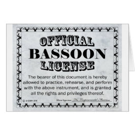 Licencia de Bassoon