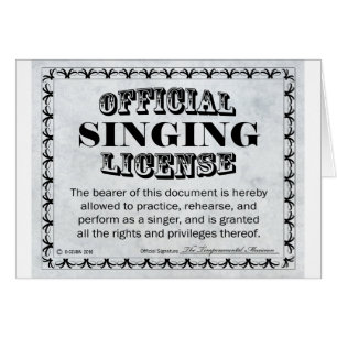 Licencia de canto