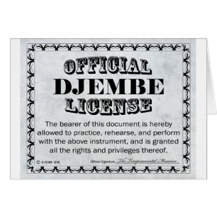Licencia de Djembe