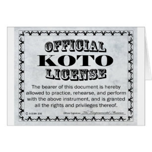 Licencia de Koto