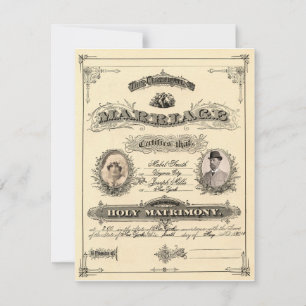 Licencia de Matrimonio Antigua