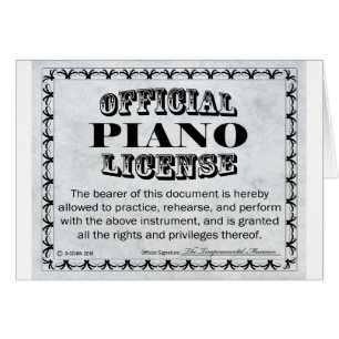 Licencia de piano