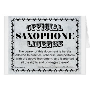 Licencia de saxofón