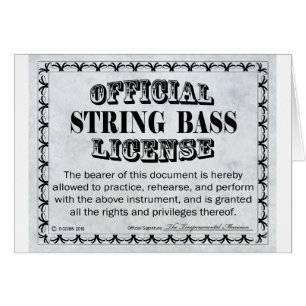 Licencia de String Bass