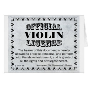 Licencia de violín