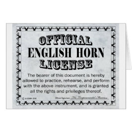Licencia en Cuerno de Inglés