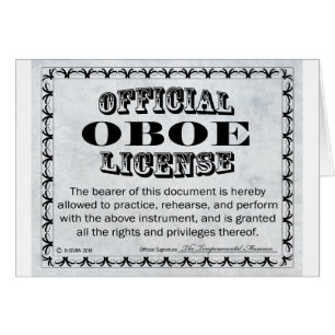 Licencia Oboe