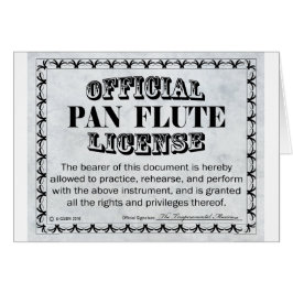 Licencia Pan Flute