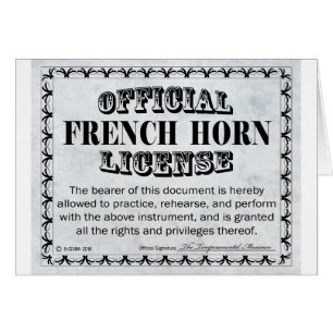 Licencia para el Cuerno de Francia