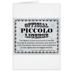 Licencia Piccolo