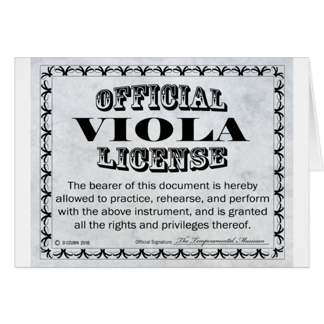 Licencia Viola (Anverso (Horizontal))