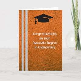 Licenciado en Naranja de tarjetas de ingeniería