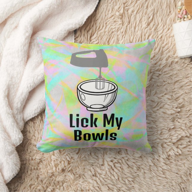 Lick My Bowls Cojín decorativo (Manta)