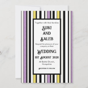 Licorice Candy - Invitación a la boda