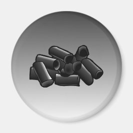 Licorice en un imán circular