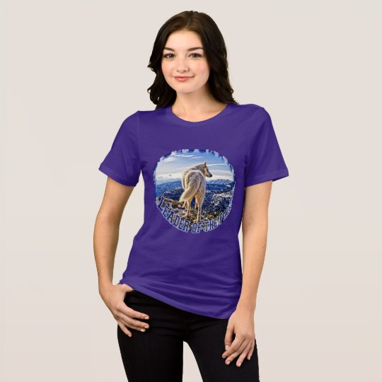 Líder de la camiseta del lobo del paquete