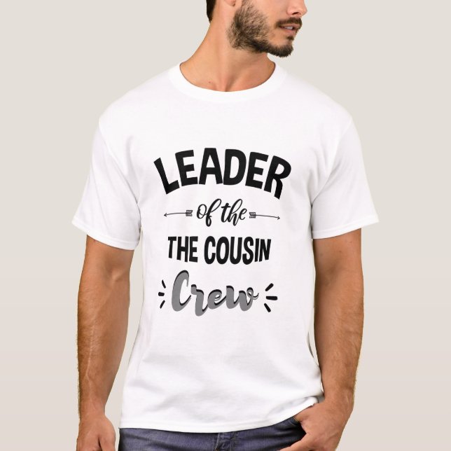 Líder Del Grupo De Primos Camiseta Divertida De Pr (Anverso)
