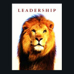Líder motivacional León Ojos Pop Poster de Arte<br><div class="desc">Imágenes motivadoras de libertad y coraje</div>