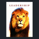 Líder motivacional León Ojos Pop Poster de Arte<br><div class="desc">Imágenes motivadoras de libertad y coraje</div>