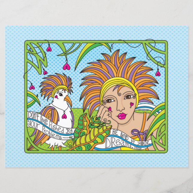 Liderar con la hoja de papel Dreams_Flat 11"x8.5" (Anverso)