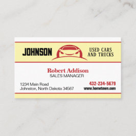 Liderazgo de coches, tarjeta de presentación de lo