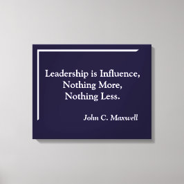 Liderazgo es influencia Lienzo minimalista