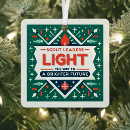 Líderes de scout construyen un nuevo ornamento fut