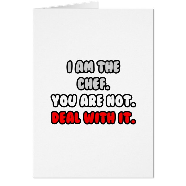 Lidiar con eso... Funny Chef Camisetas y regalos (Frente)