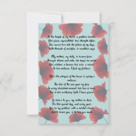 Liebe in jedem Wort Himmlische  Muttertagskarte