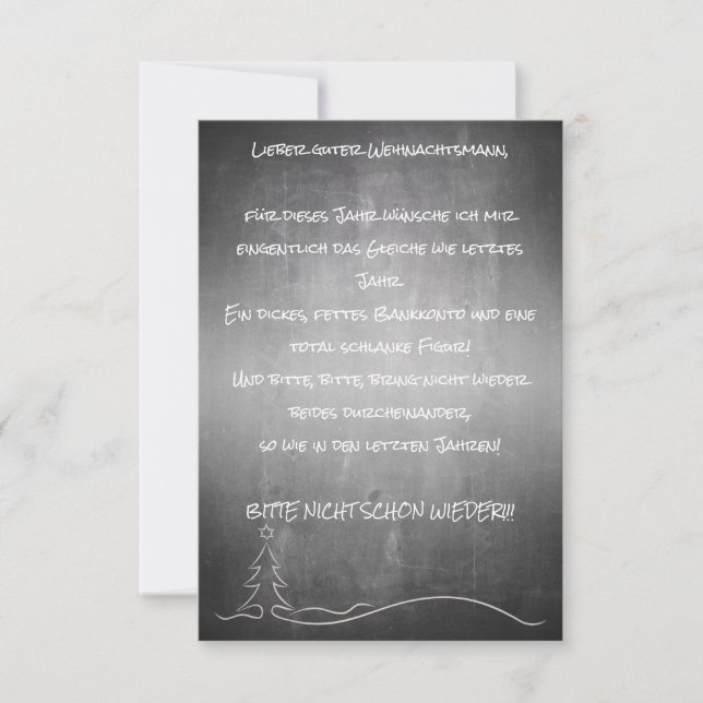 Lieber guter Weihnachtsmann (Anverso)