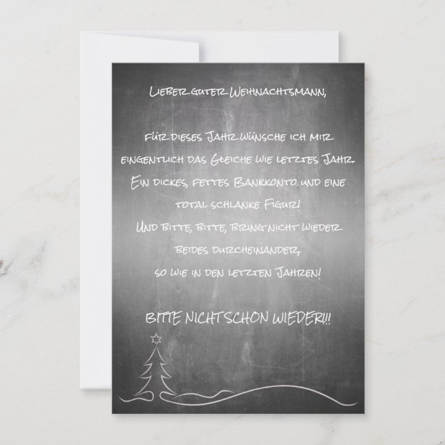 Lieber guter Weihnachtsmann (Anverso)