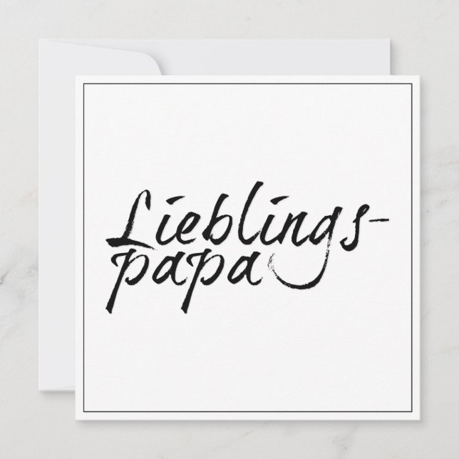 Lieblingspapa - schwarzer Schriftzug 00001 (Anverso)