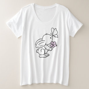 Liebre con mariposa