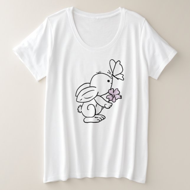 Liebre con mariposa (Anverso del diseño)