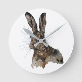 Liebres medias redondas del reloj de pared
