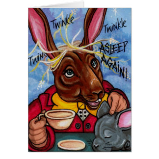 LIEBRES y DORMOUSE Alicia de MARZO en coche de la