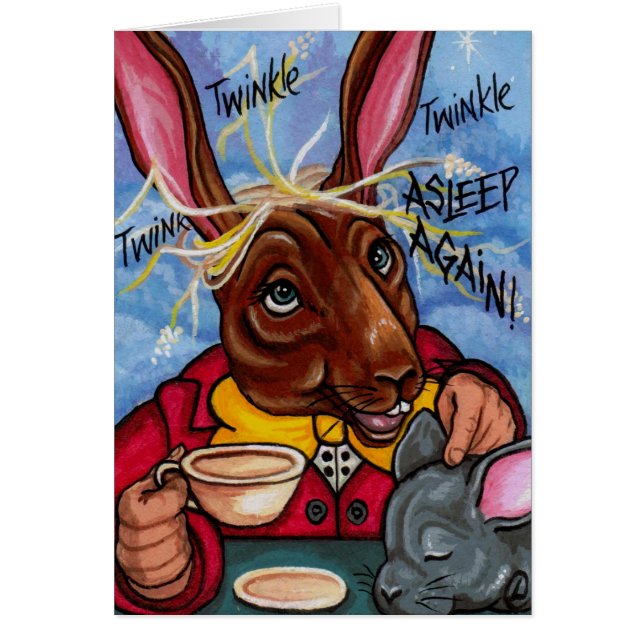 LIEBRES y DORMOUSE Alicia de MARZO en coche de la (Frente)