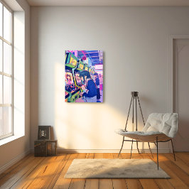Lienzo アートパネル Art Panel|ゲーセンJK 寿司娘 GenerativeAI
