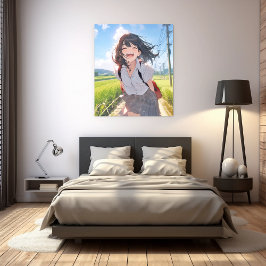 Lienzo アートパネル Art Panel|帰宅JK 寿司娘 GenerativeAI