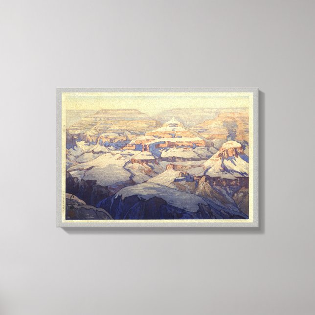 Lienzo グ ラ・キ ド ャ ン Gran Cañón, Yoshida, Woodcut (Anverso)
