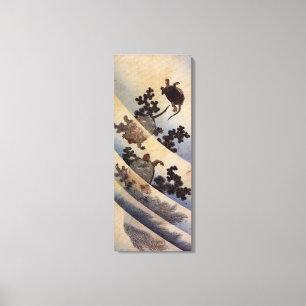 Lienzo 亀, 北 tortugas 斎, Hokusai, Ukiyo-e