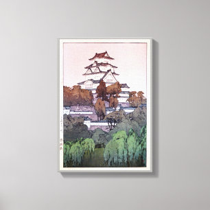 Lienzo 城 路 姫, Castillo Himeji, Hiroshi Yoshida, Woodcut