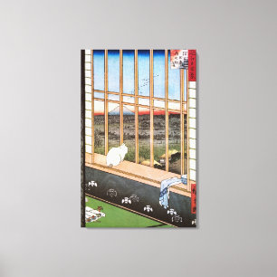 Lienzo 猫 と 富 士 山, 重 Cat y Monte Fuji, Hiroshige