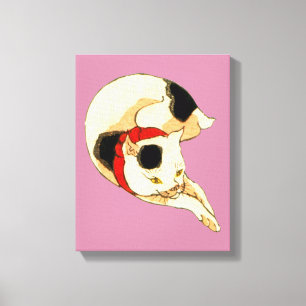 Lienzo 猫 本 日, 国 gato japonés, Kuniyoshi, Ukiyo-e